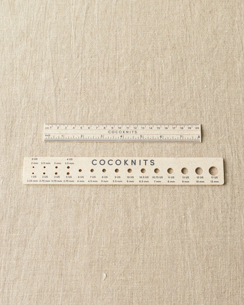 Cocoknits Ruler & Needle Guage Set