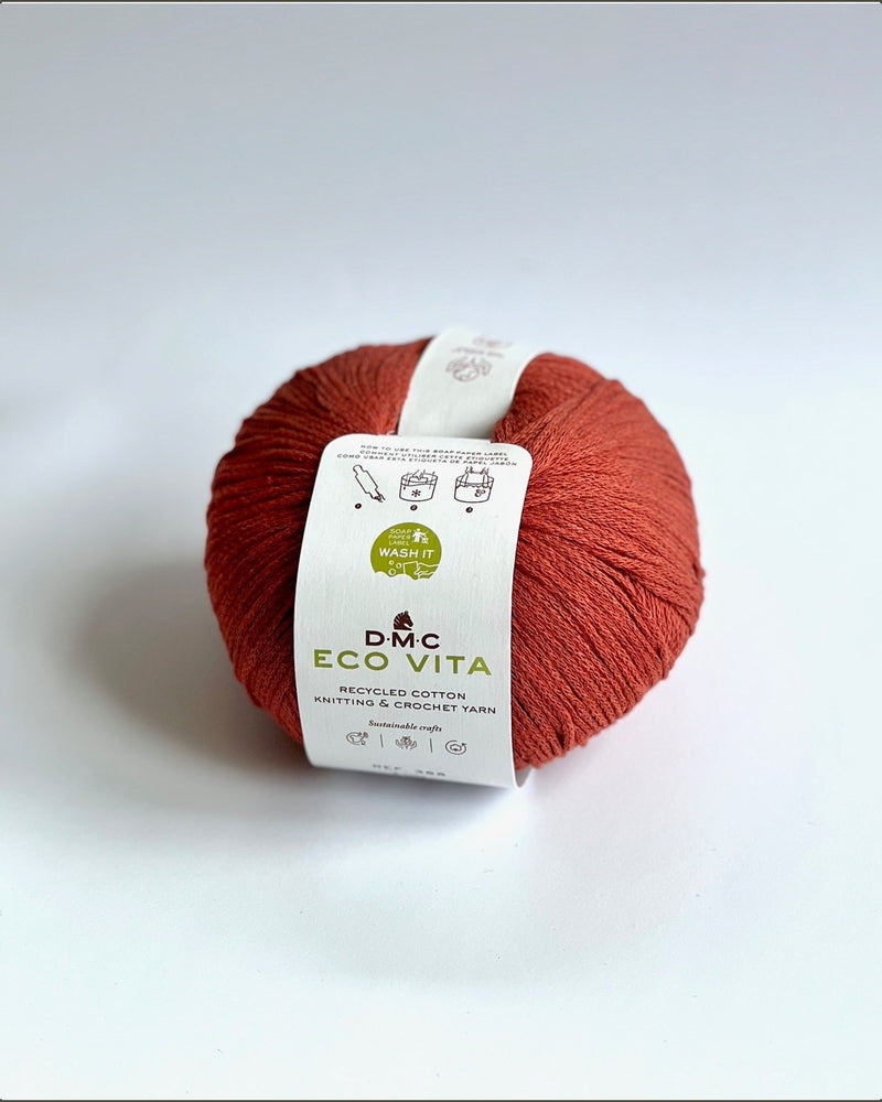 Fettuccia per borse | DMC Ecovita 390 t-shirt yarn lycra marrone Fettuccia per borse | DMC Ecovita 390 t-shirt yarn lycra marrone