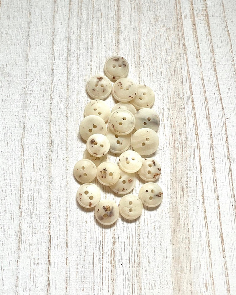 Cream Flecked Button