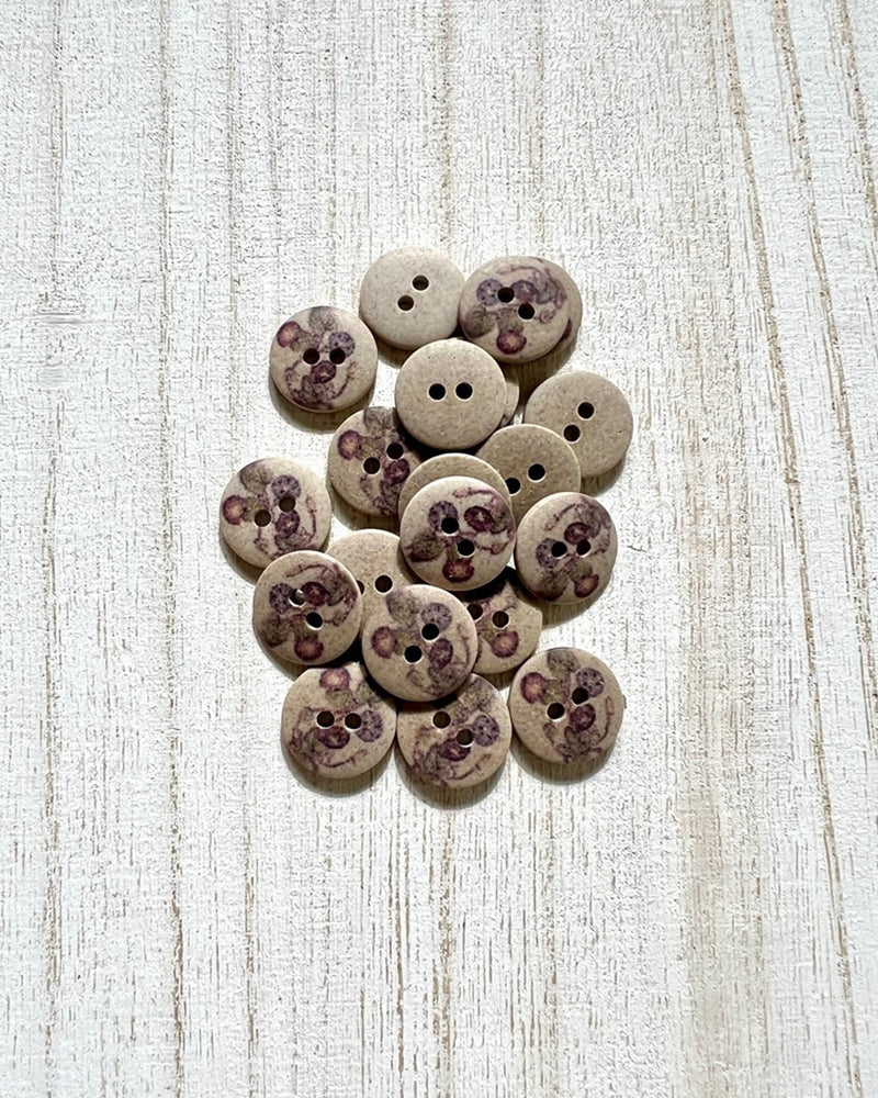 Floral Bamboo Button