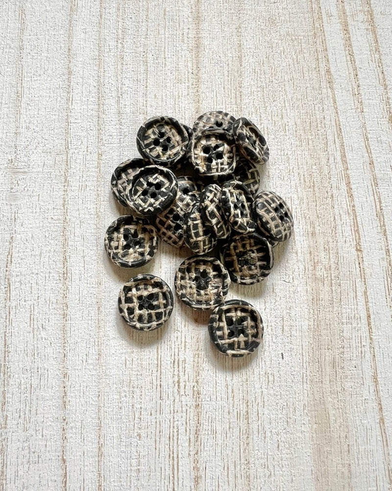 Jute Fibres Button