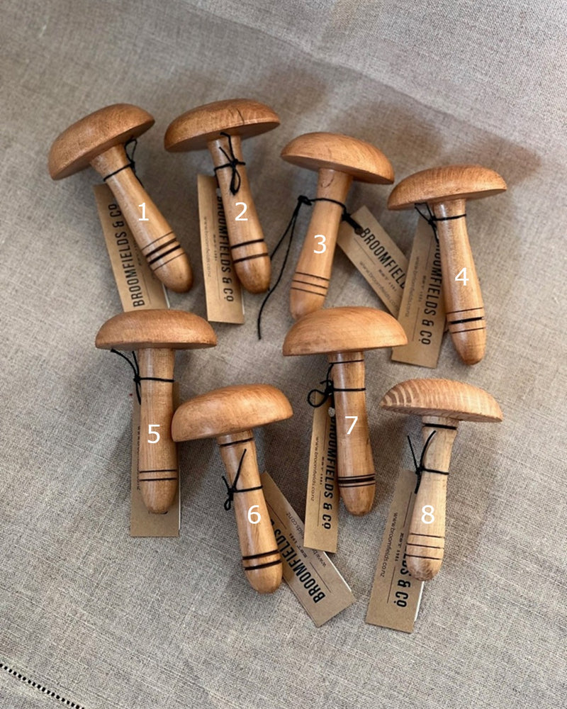Handcrafted Wooden Darning Mushrooms