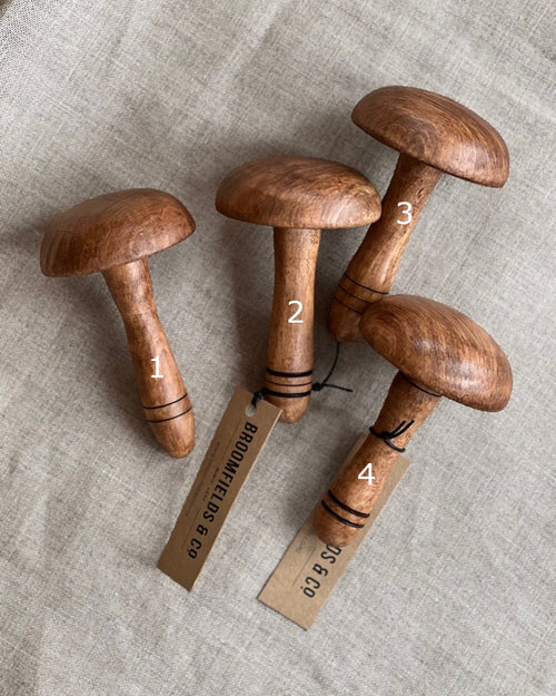 Handcrafted Wooden Darning Mushrooms