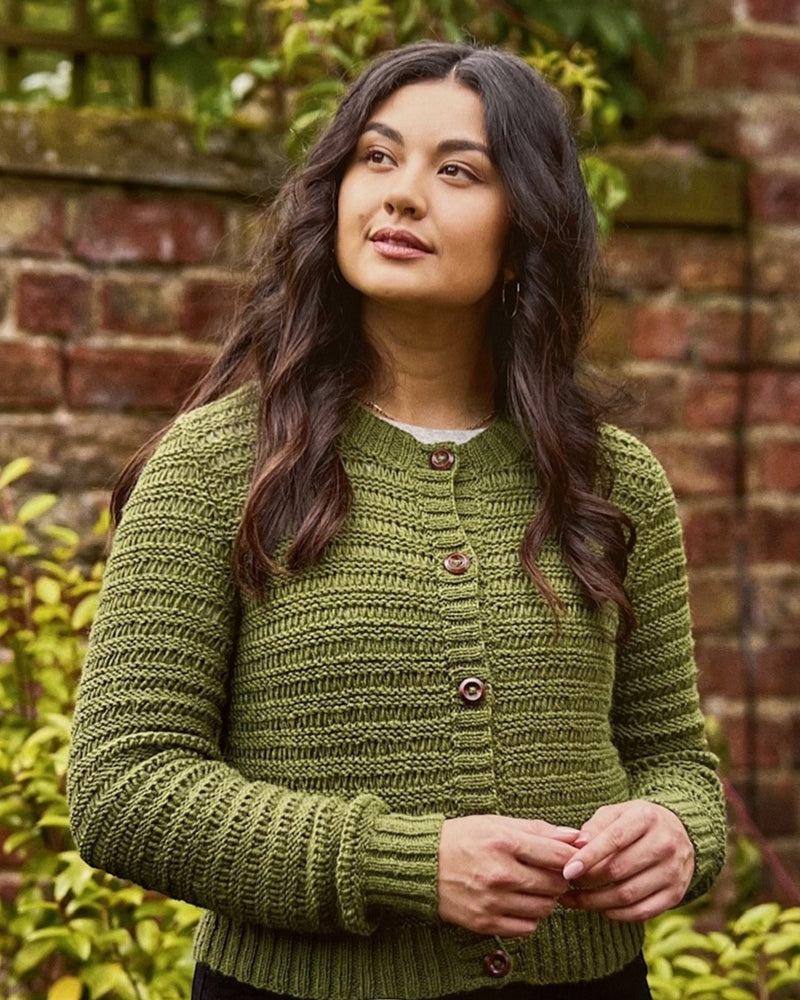 Garter Striped Cardigan
