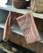 A 19th Century Red Sampler Bag