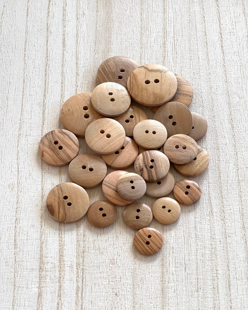 Natural Wooden Button