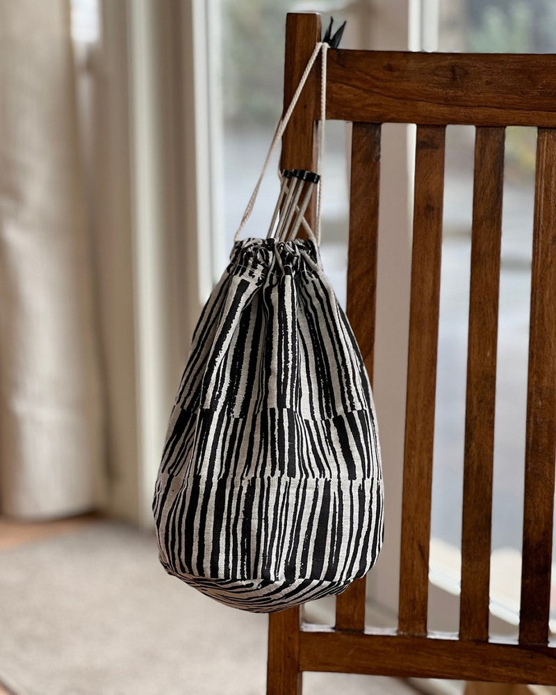 Linen Drawstring Project Bag