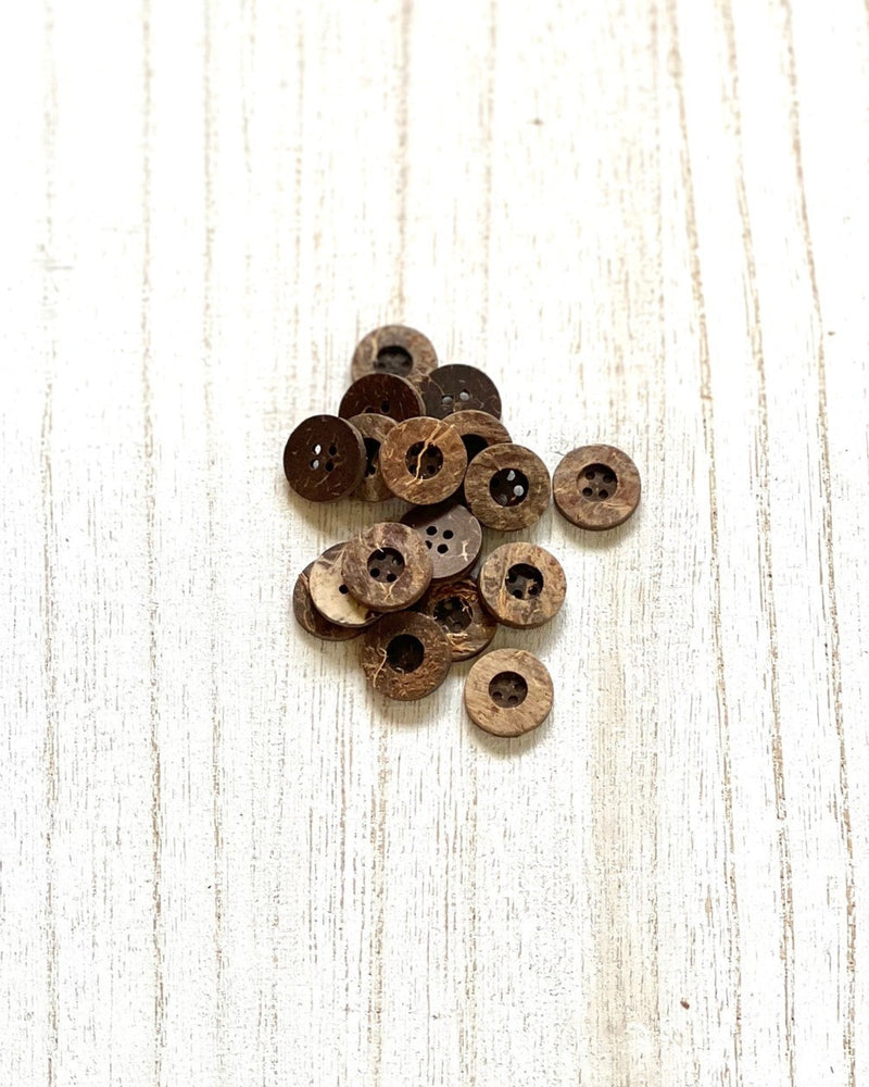 Ridged Coconut Button