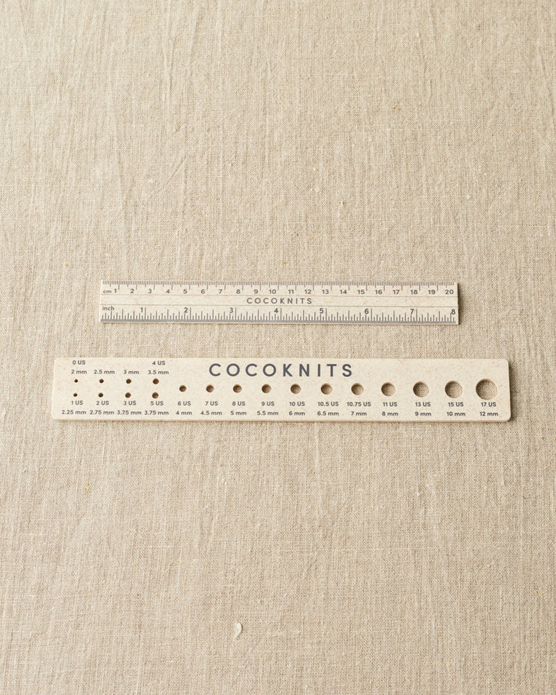 Brainbroom Ruler Cocoknits Ruler & Needle Guage Set – Broomfields & Co