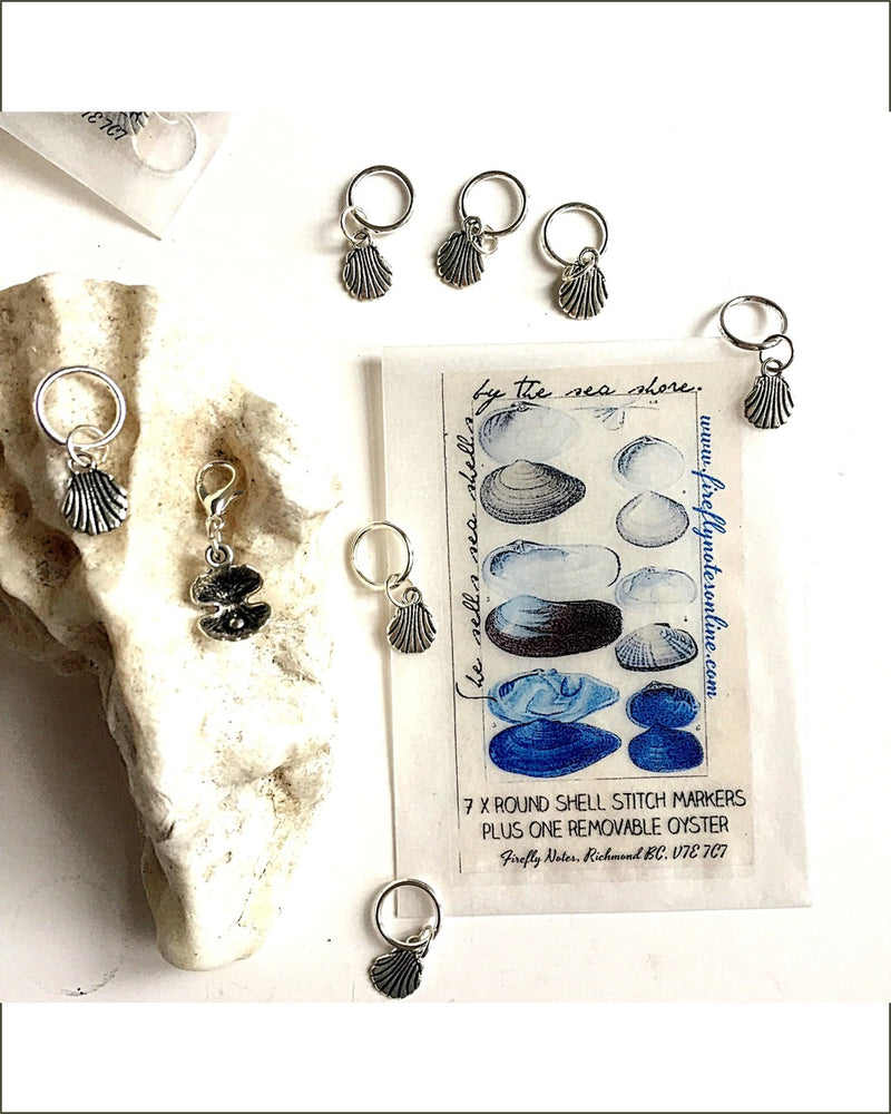 Sea Shell stitch marker pack