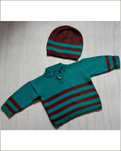 Striped Sweater and Hat