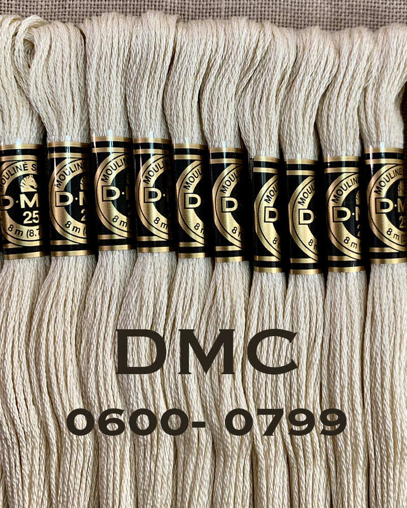 DMC 6ply Stranded Cotton - #0600-0799