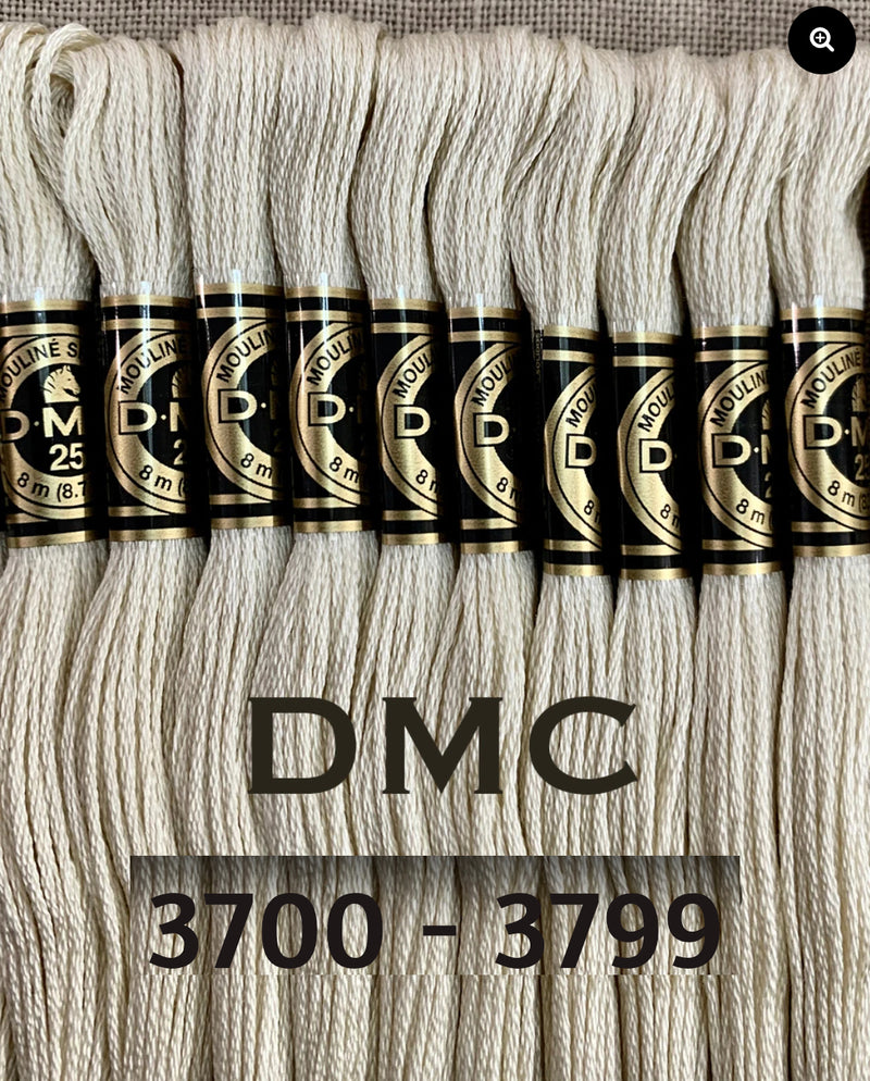 DMC 6ply stranded Cotton - #3700 -3799