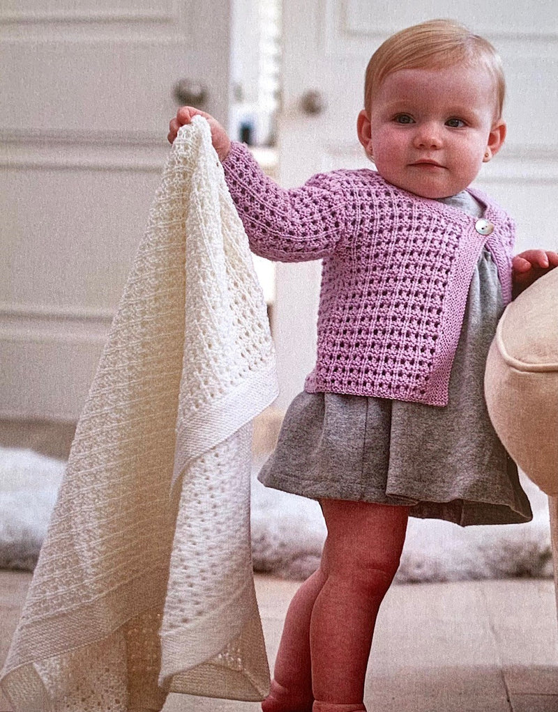Square Lace Cardigan & Blanket