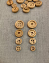 Wooden 4 Hole Button