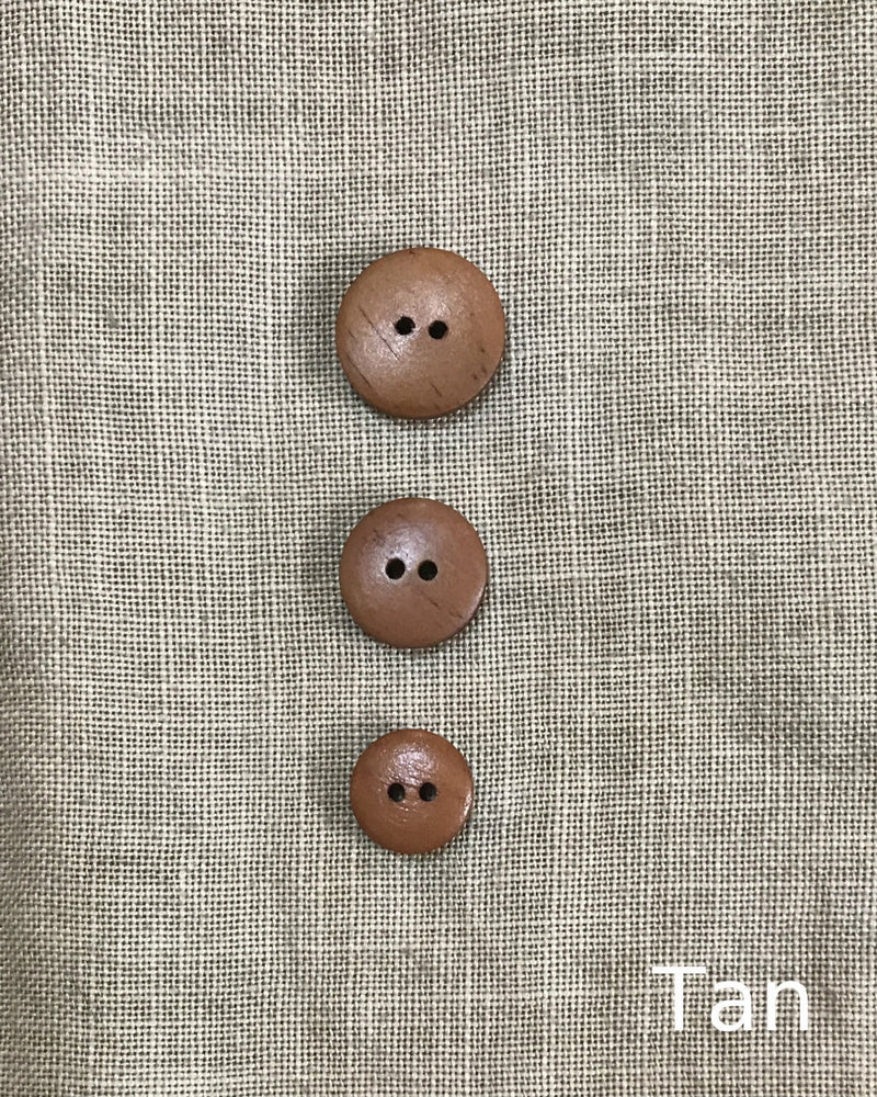 Round Wooden Button