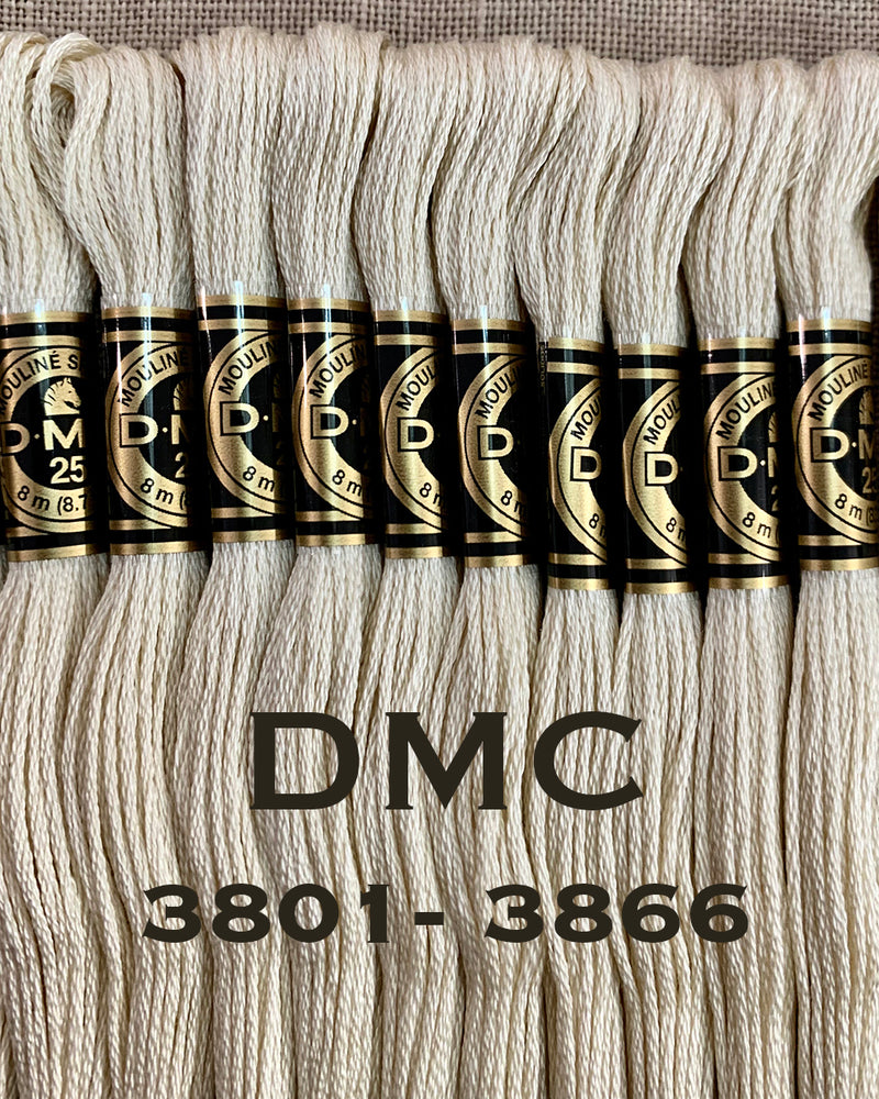 DMC 6ply Stranded Cotton - #3801-3866